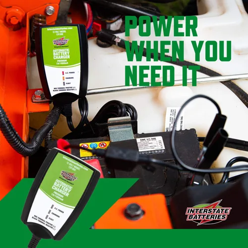 Miniatura 3 de Interstate Batteries Powersports - Cargador de batería de 1.0 amperios - Plomo ácido sellado o AGM - Motocicletas, ATV, Marina, motos de nieve