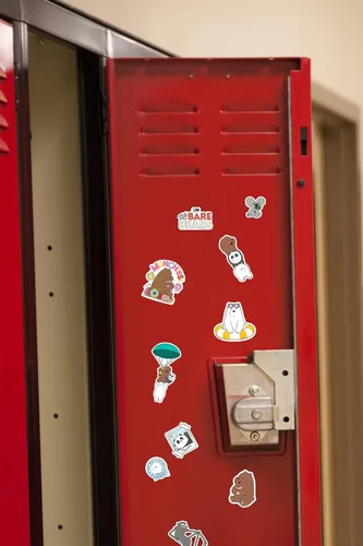 Miniatura 6 de We Bare Bears - Paquete variado de 100 calcomanías de vinilo grandes de lujo, calcomanías de dibujos animados troqueladas para laptop, botella