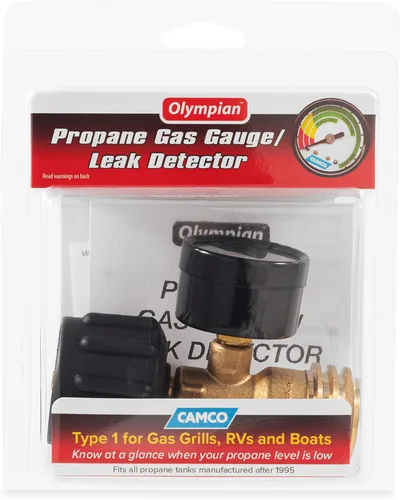 Miniatura 6 de Camco medidor de propano para RV y detector de fugas Cuenta con conexión tipo 1 para RV, navegación, parrillas de gas y más (59023)