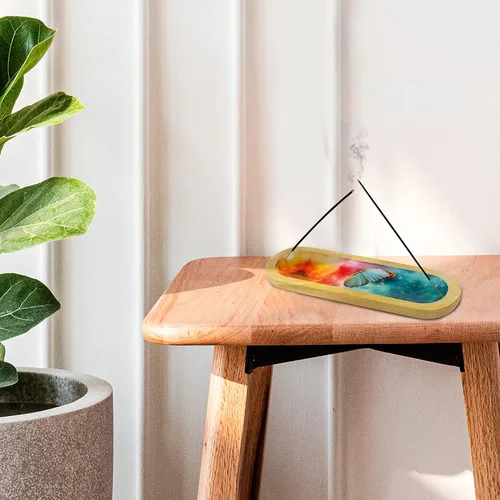 Miniatura 7 de AAKRITI - Soporte de madera para incienso Exclusivo diseño multitarea 2 en 1 Natural y 100% ecológico Perfecto para inauguración de la casa