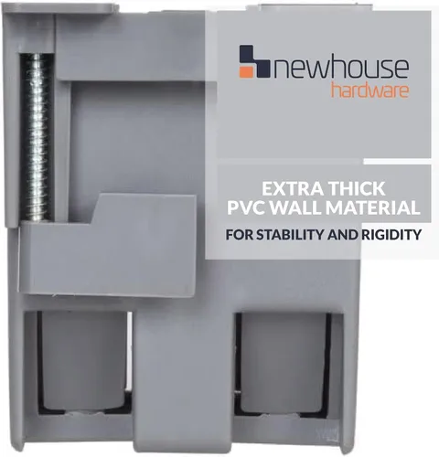 Miniatura 2 de Newhouse Hardware Caja de salida eléctrica de 1 toma PVC para trabajo antiguo (1 paquete) Caja de conexiones de plástico de 14 pulg. cúbicas