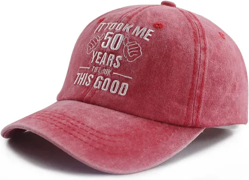 Miniatura 8 de It Took Me 50 Years to Look This Good Hat para mujeres y hombres, divertida gorra de béisbol ajustable bordada 50 cumpleaños
