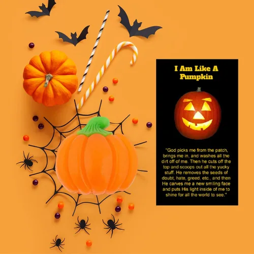 Miniatura 9 de Biblebanz 38 juegos de tarjetas de felicitación de bolsillo con diseño de calabaza con forma de calabaza con forma de calabaza alternativas
