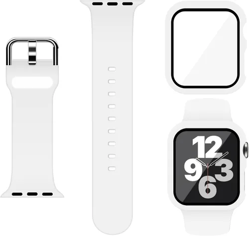 Miniatura 10 de Correa Deportiva de Silicona y Estuche con Protector de Pantalla para Apple Watch Series 11, Series 10, Series 9, Series 8, Series 7, Series 6 SE