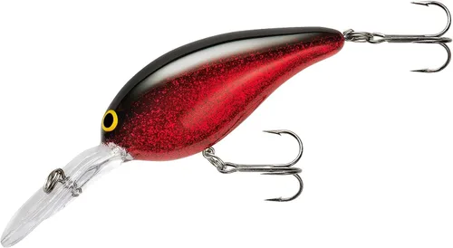 Norman Deep Little N Crankbait Bass Rojo/Negro/Rojo Manchas