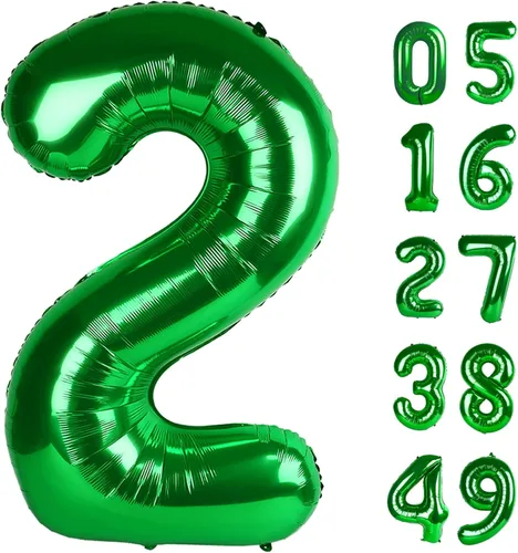 Miniatura 295 de Globo de cumpleaños número 4 dorado de 40 pulgadas, globos gigantes del número cuatro 14 24 34 40 44 2024, globos grandes de lámina de mylar para Oro
