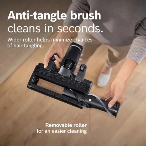 Miniatura 10 de Bosch Unlimited 10 - Aspiradora inalámbrica con 2 baterías incluidas, hasta 140 minutos en total, tubo flexible, cargador rápido, pelo de mascotas