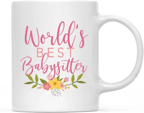 Miniatura 102 de Andaz Press Taza de café de 11 oz, regalo de broma de la mejor abbuela del mundo, diseño floral, paquete de 1