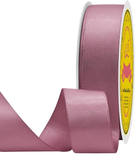 Miniatura 308 de Cinta de satén blanca antigua de doble cara de 1-1/2 pulgadas x 50 yardas, cinta de poliéster para envolver regalos, día de San Valentín, bodas