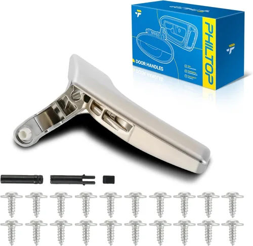 Miniatura 85 de PHILTOP Manija de puerta exterior 3 piezas delantera izquierda y derecha y trasera derecha para Chevy Express 1500/2500/3500, reemplaza # 79320