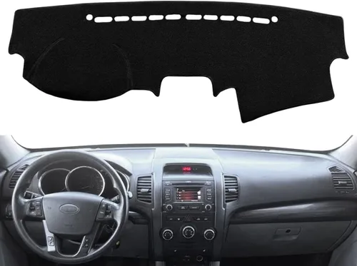 Miniatura 6 de Yiz Tapete para cubierta de tablero compatible con Kia Sorento 2016 2017 2018 2019 2020 con altavoz de tablero con sensores, protector de alfombra