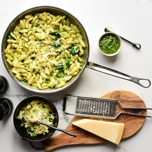 Miniatura 6 de Hestan ProBond Forged - Sartén para freír de acero inoxidable profesional con recubrimiento, de 12.5 pulgadas, compatible con inducción