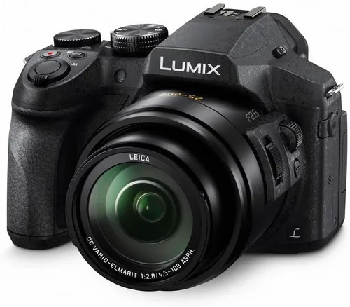 Cámara digital de zoom largo Panasonic LUMIX FZ300 con características de 12.1 megapíxeles, sensor de 1/2.3 pulgadas, video 4K, WiFi, cuerpo de