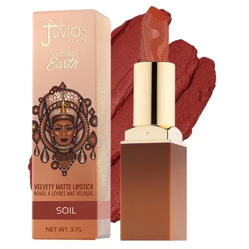 Miniatura 8 de Juvia's Place Nubian Earth Matte Lipstick Clay - Lápiz labial hidratante de larga duración, maquillaje de labios ricamente pigmentado, cremoso