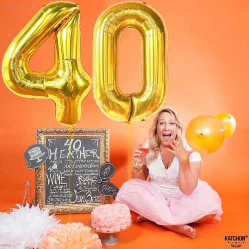 Miniatura 1050 de KatchOn, Globo grande azul número 2 de 40 pulgadas Decoraciones de cumpleaños de Baby Shark para niño de 2 años Globo azul número 2 Globo