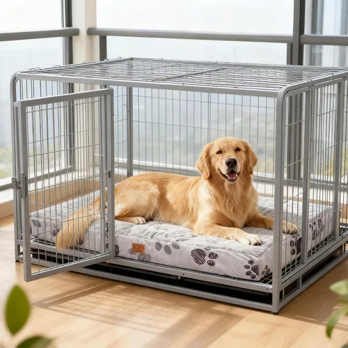 Miniatura 9 de Cama ortopédica impermeable para perros grandes y medianos de 35 x 22 pulgadas - Cama de espuma tipo cartón de huevos para jaula de mascotas