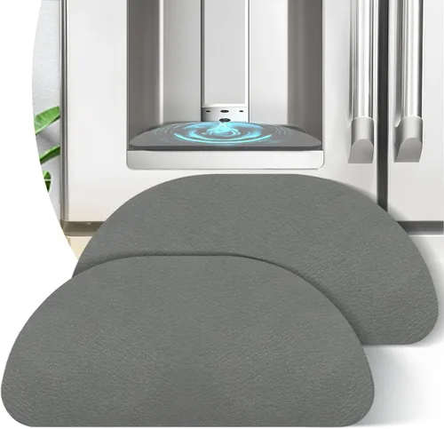LOPNUR Bandeja de Goteo para Refrigerador Paquete de 2: Atrapador de Goteo Recortable para Refrigerador, Tapete de Goteo para Dispensador de Agua de