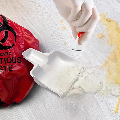 Miniatura 9 de MFASCO Kit de limpieza para vómitos y líquidos corporales – Kits de derrames de sangre, kit de derrames de líquidos corporales – Solución
