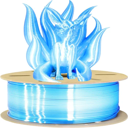Miniatura 19 de Bblife - Filamento PLA multicolor de arcoíris, brillante, cambia rápidamente de color y tiene un efecto sedoso, material para impresión 3D, 2.2