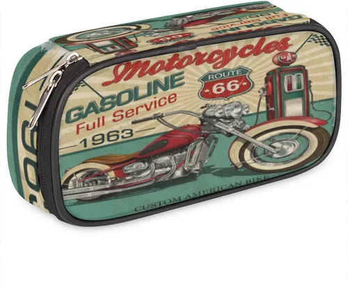Miniatura 9 de Estuche de cuero blanco de béisbol 3D para lápices, organizador de papelería de gran capacidad, bolsa para lápices con agua y fuego para niños