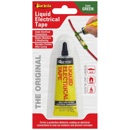 Miniatura 12 de STAR BRITE Cinta aislante líquida con tapa aplicadora de cepillo - Adhesión superior y protección flexible para cables deshilachados, terminales
