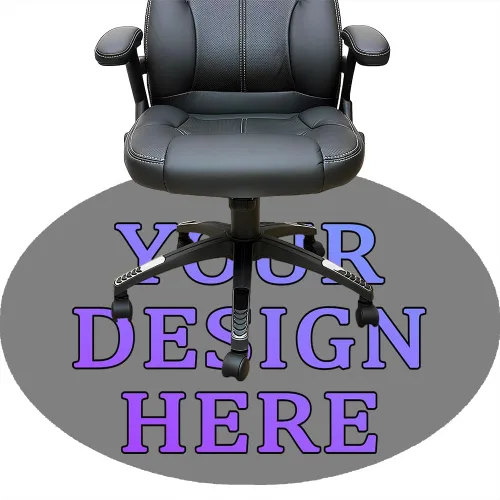 Miniatura 94 de Tapete redondo personalizado para silla de escritorio de oficina, diseño de tu propio logotipo de foto, texto, alfombrillas circulares