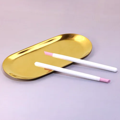 Miniatura 3 de ONLYKXY Empujadores de cutículas de uñas con piedra pómez, mango de plástico, limpiador, removedor de cutículas, lima de uñas, manicura, pedicura
