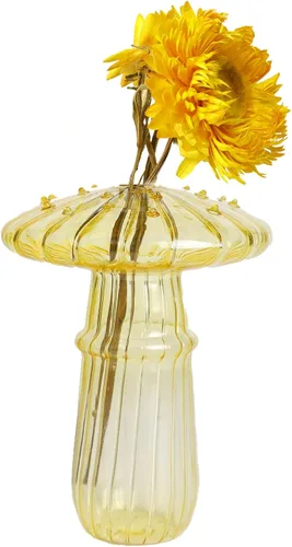 Miniatura 7 de 4 jarrones de vidrio con forma de hongo, macetas hidropónicas transparentes, plantas de flores para centro de mesa decorativo, decoración de mesa, 4