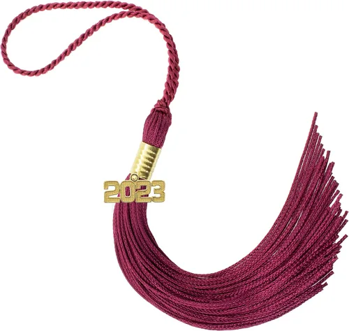 Miniatura 86 de Borla de graduación Aqua 2022, todos los colores escolares disponibles, fabricada en Estados Unidos