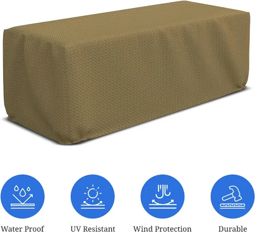 Miniatura 3 de Covers & all Funda rectangular para hoguera con elástico, 160 GSM Duro Pro tela transpirable no tejida, impermeable, resistente a los rayos UV y a