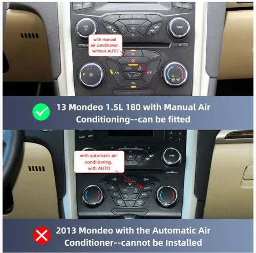 Miniatura 2 de Android 13.0 Doble DIN estéreo para coche para Ford Fusion 2013-2016 9 pulgadas HD pantalla táctil audio multimedia receptor con Carplay Android