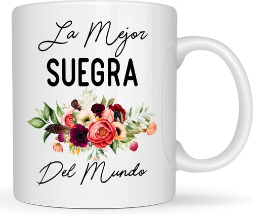 Taza La Mejor Suegra Del Mundo, regalo para suegra, la mejor suegra del mundo, regalo de cumpleaños, día de la madre española, regalos para mamá,