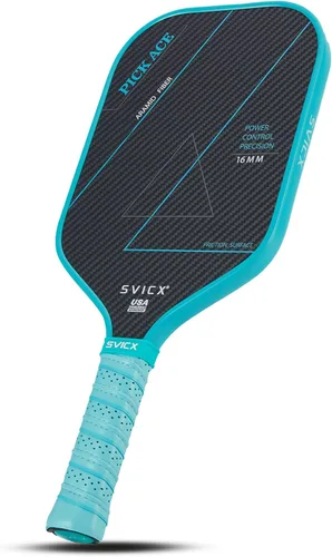 Miniatura 10 de Carbon Fiber Pickleball Paddle 16mm – Professional Pickleball Paddles with Superior Control, Power & Spin – Extended Handle for Two-Handed Grip