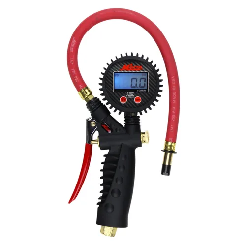 Miniatura 9 de Milton S-575A Pro Analog Pistol Grip Inflator Gauge with Pressure Gauge - 15" Hose Ball Foot Chuck, Assembled in USA 230 PSI