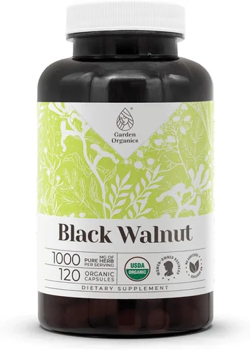 Miniatura 6 de Black Walnut 60 cápsulas Cápsulas de alta potencia, suplementos dietéticos a base de hierbas Hecho con cápsulas vegetales y nogal negro orgánico