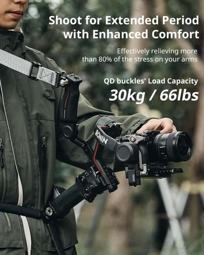 Miniatura 3 de SmallRig Mango Eslinga Empuñadura de Cardán para DJI RS 2 / RSC 2 / RS 3 / RS 3 Pro/RS 3 Mini/RS 4 / RS 4 Pro/RS 4 Mini, Empuñadura Ajustable
