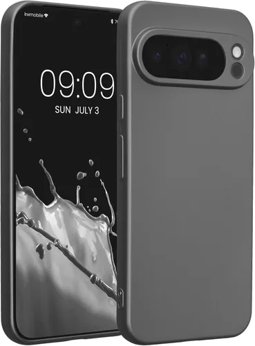Miniatura 133 de kwmobile Funda compatible con Google Pixel 9 Pro - Funda protectora delgada de TPU para teléfono - Acabado mate suave - Negro mate