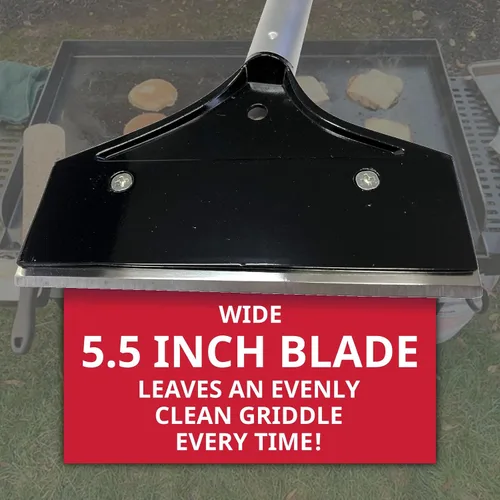 Miniatura 2 de Raspador de Parrilla Plana de 15.5" de Largo, Herramienta para Plancha por FryOilSaver Co., Raspador de Cocina con Cuchilla Reemplazable de 5.5