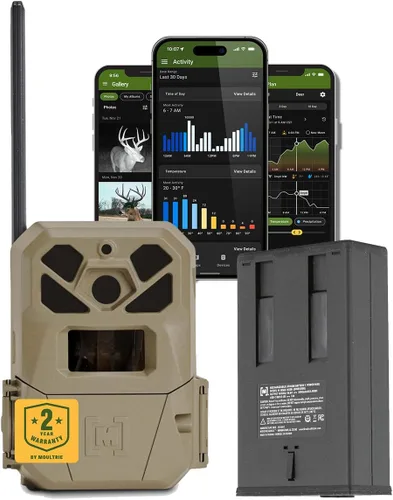 Moultrie Edge 2 Pro Cellular Trail Camera - Auto Connect Nationwide 4G LTE - On Demand 40MP Photo - 1440P Video with HD Audio - Ai False Trigger