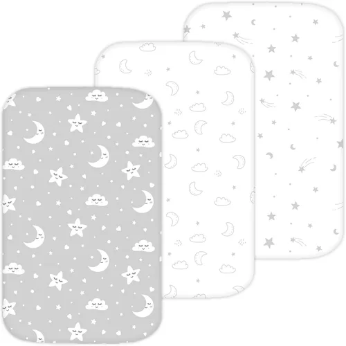Miniatura 23 de Sábanas de moisés para Papablic, CoZee, Cowiewie, Ezebaby, Nawahev cuna y cama de noche para bebé de TansyPanda, 3 piezas, 33x20, ultra suaves