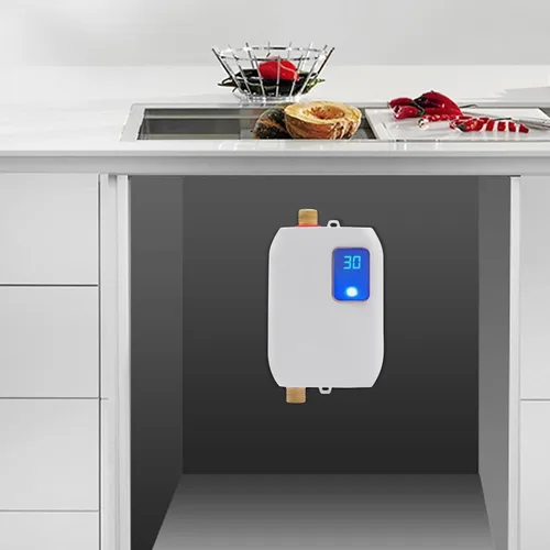 Miniatura 3 de DHBREK Calentador de agua eléctrico sin tanque 110 V 3000 W a pedido Calentador de agua caliente sin fin para el hogar, cocina, baño, temperatura