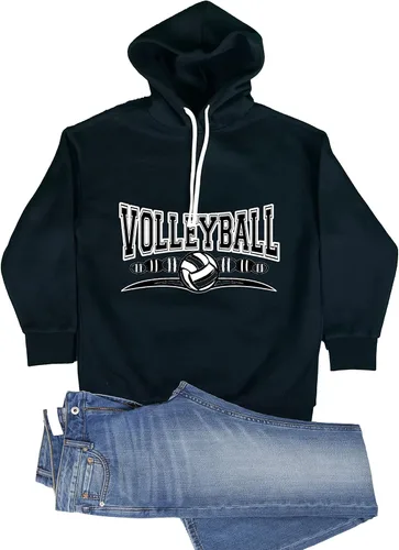 Miniatura 16 de Go All Out Sudadera con capucha para hombre y mujer con diseño fresco de voleibol