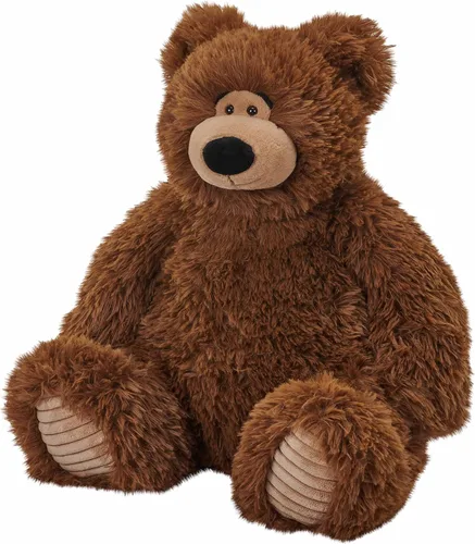 Wild Republic Snuggleluvs, oso marrón, animal de peluche con peso, 15 pulgadas, regalo para niños, juguete de peluche, botellas de agua recicladas