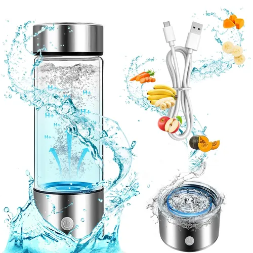 Miniatura 3 de Botella de agua de hidrógeno, generador de agua de hidrógeno Fiudiry mejora la calidad del agua en 3 minutos con tecnología avanzada SPE y PEM