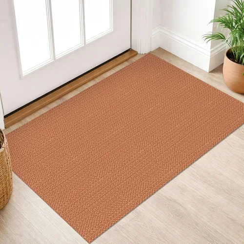 Miniatura 216 de IOHOUZE Alfombra de Área Lavable 4x6 Antideslizante con Respaldo de Goma Alfombras Tejidas para Entrada Interior Alfombras de Dormitorio Alfombra