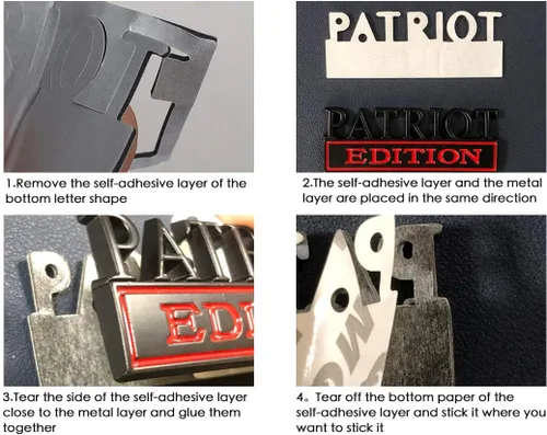 Miniatura 6 de Universal Trump Edition - Adhesivo de repuesto para automóvil, camión, SUV, compatible con Ford F150, Jeep, Dodger, Chevrolet, insignia para portón