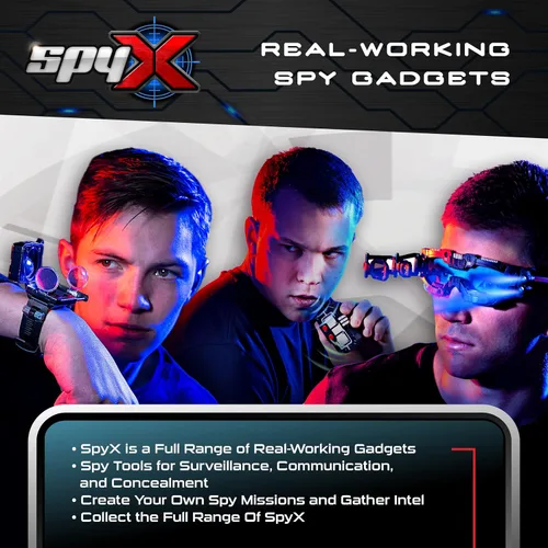 Miniatura 5 de SpyX / Spy Wrist Talkies. 8-1 Walkie Talkies multifuncional Toy Spy Watch para niños. Reloj espía de radio bidireccional manos libres para agente
