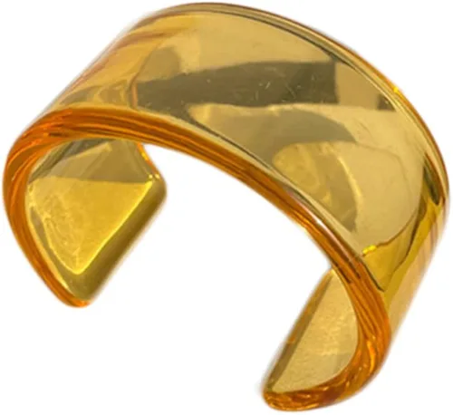 Pulsera ligera y colorida de resina acrílica, transparente, gruesa, delgada, de cara ancha, resina acrílica, para mujeres y niñas, joyería de moda