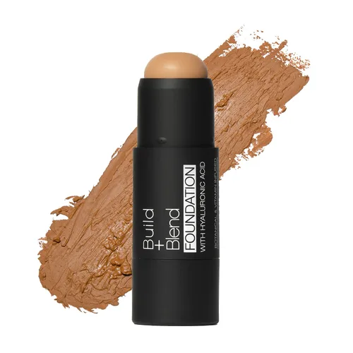Palladio BUILD + BLEND - Barra de base, barra de contorno para cara, maquillaje profesional para un aspecto perfecto, 0.25 onzas (brillo ámbar)