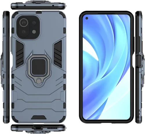 Miniatura 6 de Funda para Xiaomi Mi 11 Pro, Funda para Xiaomi Mi 11 Pro 5G Caso,Funda magnética para montaje en coche para Xiaomi Mi 11 Pro Case Negro